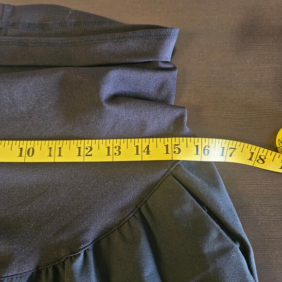 Liz Lange Maternity Black Stretch Dress Pants Medium Bootcut Over Belly Panel - Picture 7 of 10